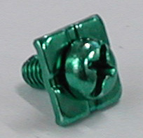 Combination screw green zinc plating